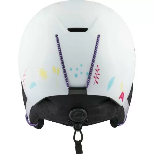 Alpina Brix Jr Kids Ski Helmet - white-graphic matt